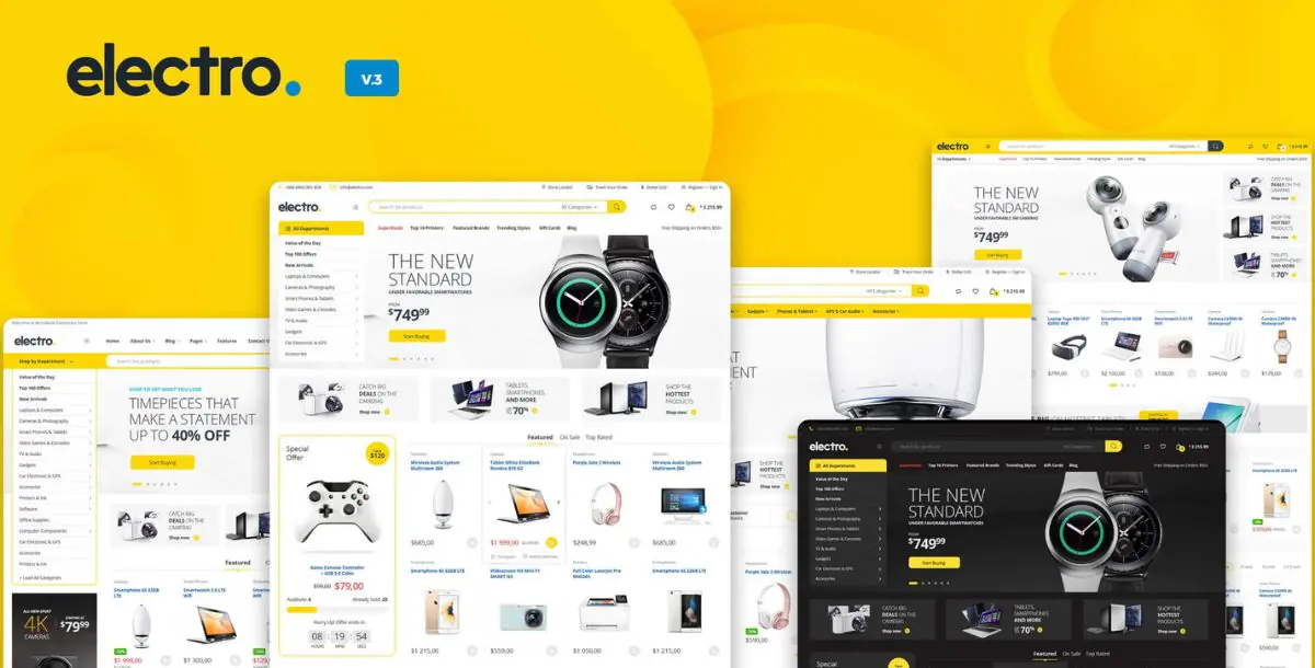 Download Free Electro Electronics Store WooCommerce Theme